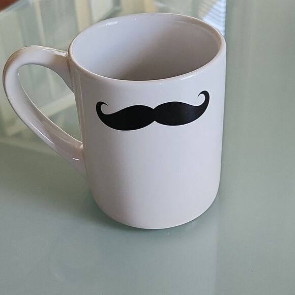 Free with any bundle of 6 or more items! Graydon Hall Mustache Graphic Mug - Picture 1 of 5